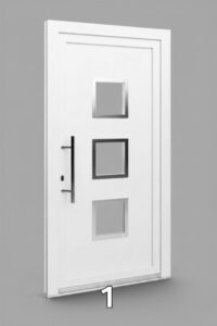 Model 1 witte voordeur
